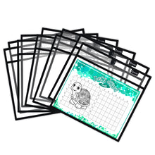 Load image into Gallery viewer, Magnetic Dry Erase Pockets Landscape (10-Pack)