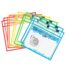 Load image into Gallery viewer, Magnetic Dry Erase Pockets Landscape (10-Pack Color)