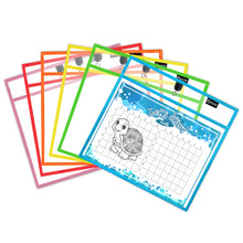 Load image into Gallery viewer, Magnetic Dry Erase Pockets Landscape (6-Pack Color)