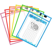 Load image into Gallery viewer, Magnetic Dry Erase Pockets (6-Pack Color)