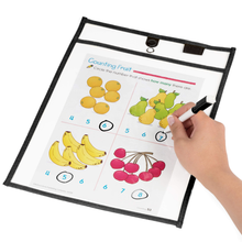 Load image into Gallery viewer, Magnetic Dry Erase Pockets (30-Pack)