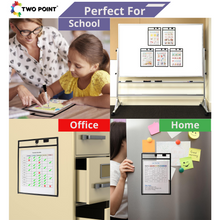 Load image into Gallery viewer, Magnetic Dry Erase Pockets (30-Pack)