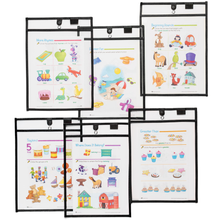 Load image into Gallery viewer, Magnetic Dry Erase Pockets (10-Pack)