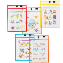 Load image into Gallery viewer, Magnetic Dry Erase Pockets (10-Pack Color)