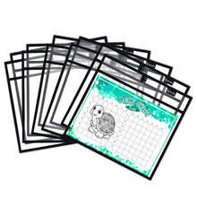Load image into Gallery viewer, Magnetic Dry Erase Pockets Landscape (10-Pack)
