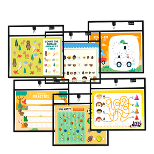 Magnetic Dry Erase Pockets Landscape (6-Pack)
