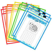 Load image into Gallery viewer, Magnetic Dry Erase Pockets (10-Pack Color)
