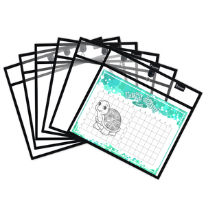 Magnetic Dry Erase Pockets Landscape (6-Pack)