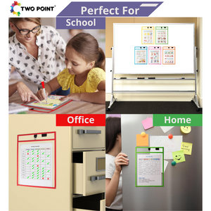 Magnetic Dry Erase Pockets (6-Pack Color)